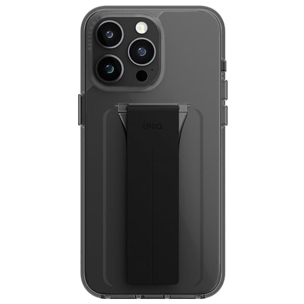 UNIQ Heldro Mount-cover med stativ iPhone15 Pro Max 6,7" røg/damp røg