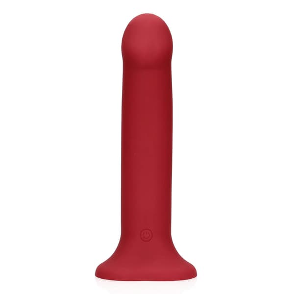 Icke-fallisk vibrerande dildo - stor - hallonröd