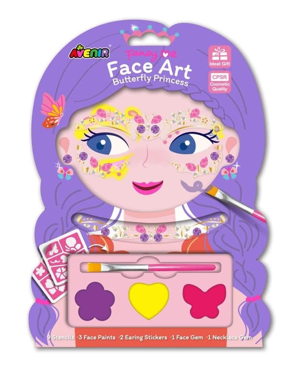 Fjärilsstenar och ansiktsfärger