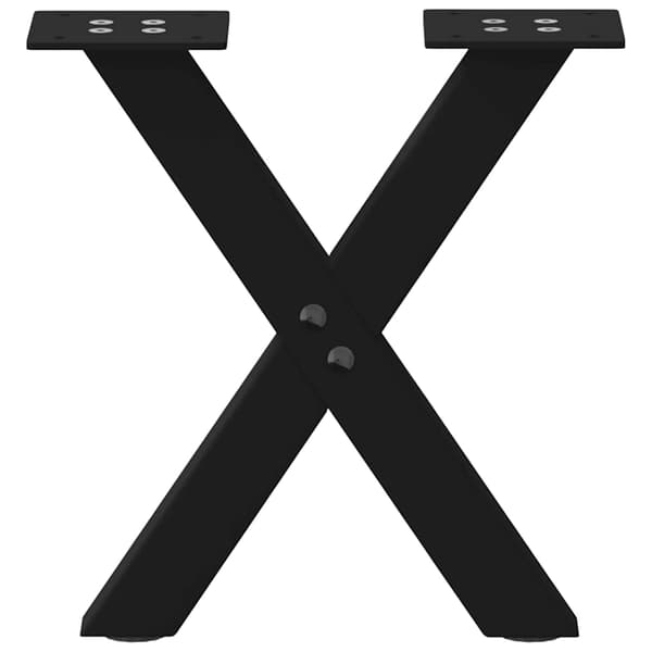 vidaXL sofabordsben, 2 stk., sort, 40x(30-31) cm, stål