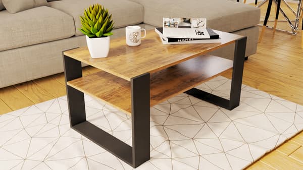 Soffbord EK 90x50cm loft retro soffbord