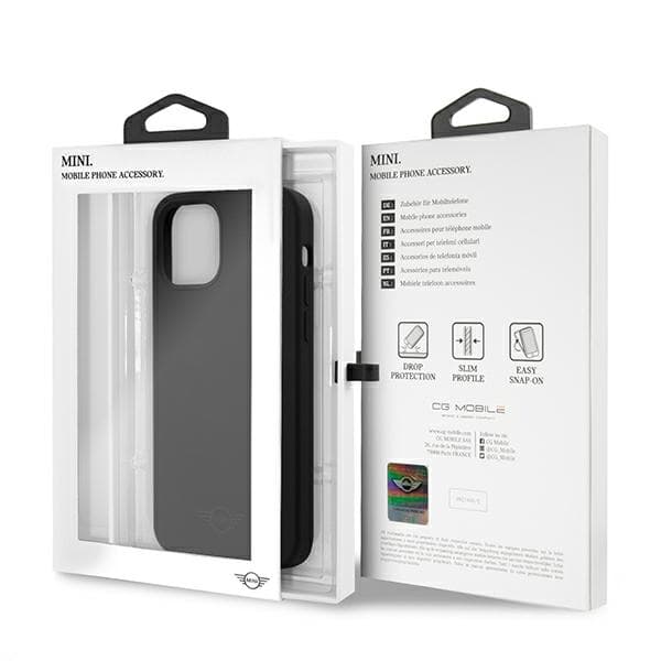Tone On Tone Mini -silikonikotelo iPhone 12 Pro Maxille, musta