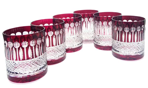 Ruby Crystal Whiskyglas 350ml Franska
