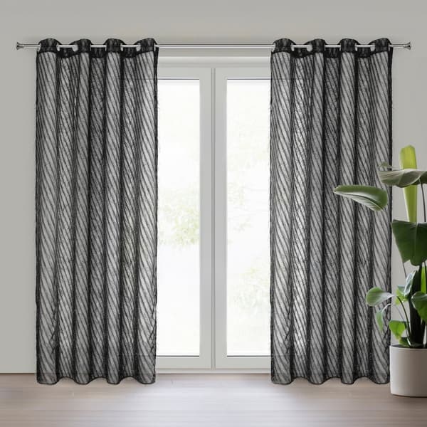 LAUREL-verho 140x250 musta mohair