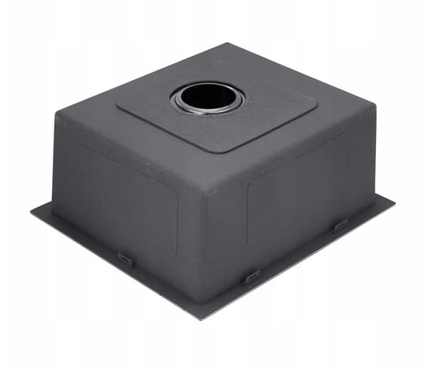 NAYES 47x45 tommer enkelt vask i rustfrit stål