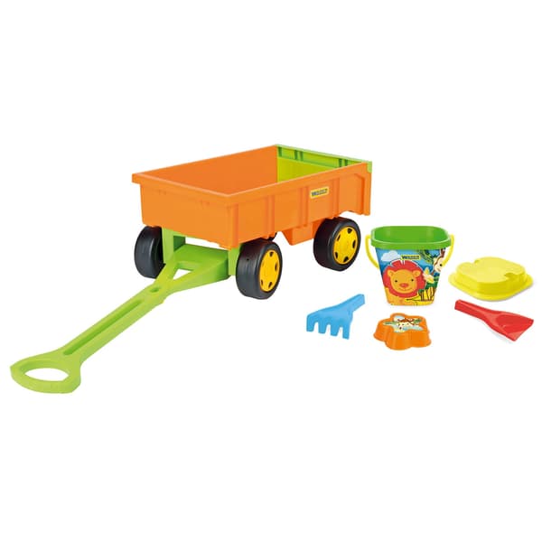 Kæmpevogn/trailer med sandkit 10952