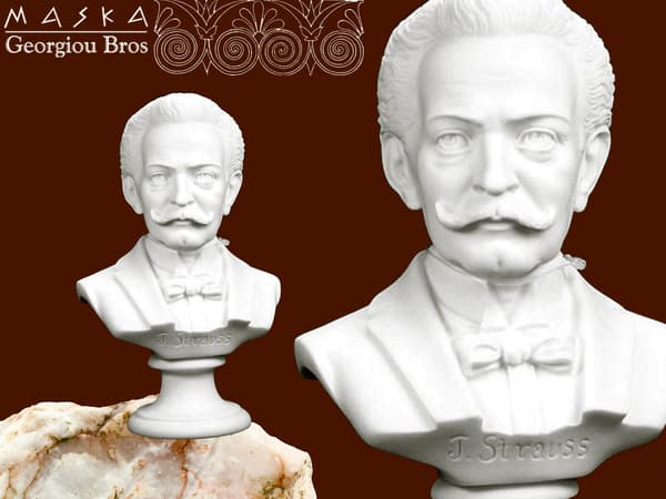 Strauss-buste - græsk alabaster