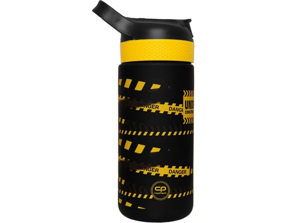 Coolpack Bibby Construction skolflaska med sugrör 420 ml spillskydd