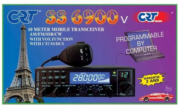 Radio CRT SS 6900 V7 VOX AM FM SSB CW ctcss DCS version V7 Export