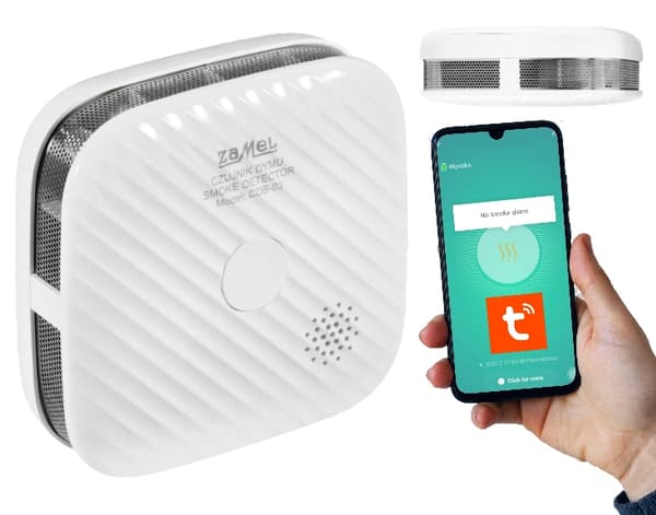 TUYA WiFi Röksensor Trådlös Batteridetektor 85dB ZAMEL