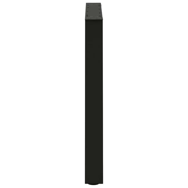 vidaXL V-formede spisebordsben 2 stk. sort stål