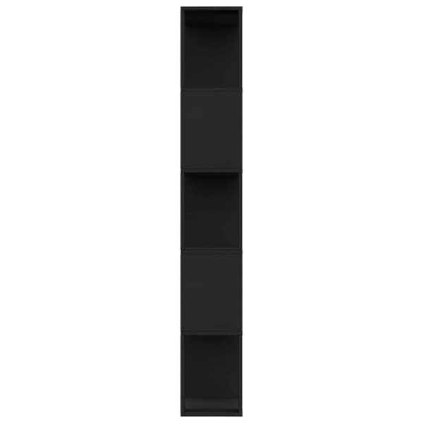 vidaXL reol/opdeler sort 80x24x159 cm spånplade