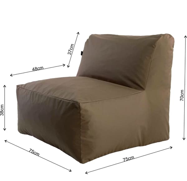 Puf-lænestol Puf-lænestol<span> - </span>Blå