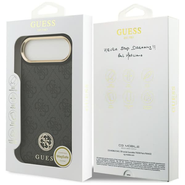 Guess 4G Strass Logo MagSafe-etui til iPhone Air, sort