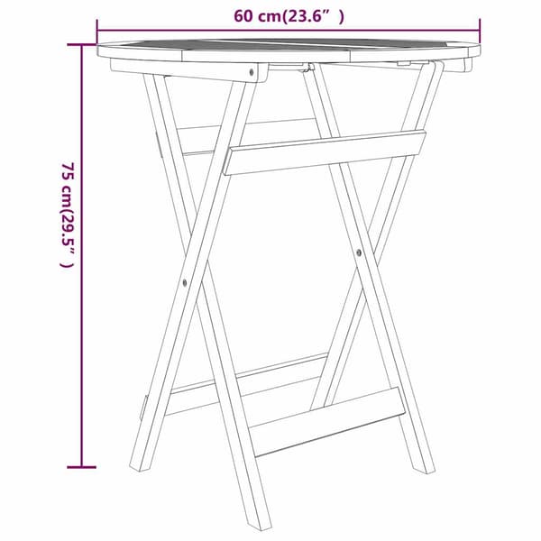 vidaXL 3-delat trädgårdsmöbelset, massiv teak
