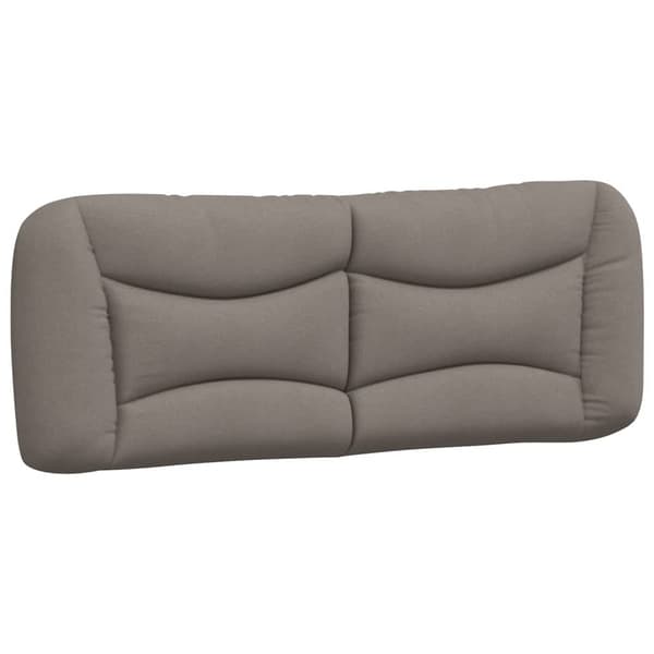 vidaXL hovedgærdehynde, taupe, 140 cm, stof