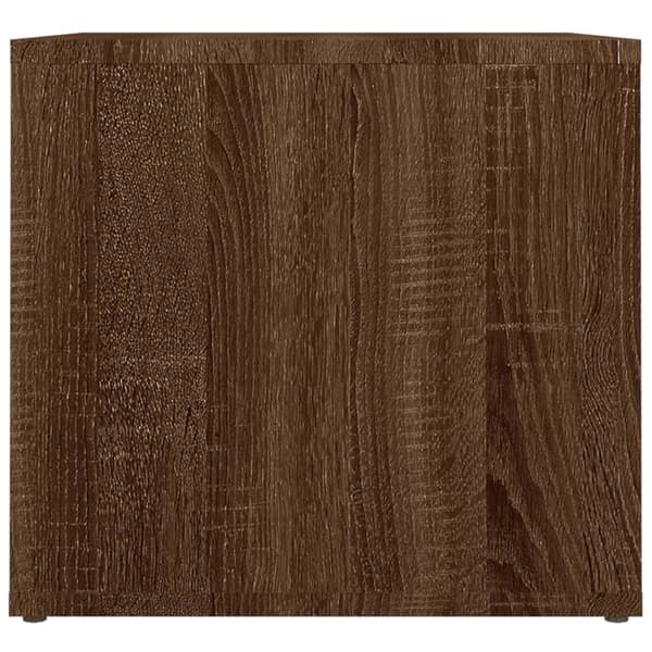 vidaXL sengebord brunt egetræ 41x40x36 cm træbaseret materiale