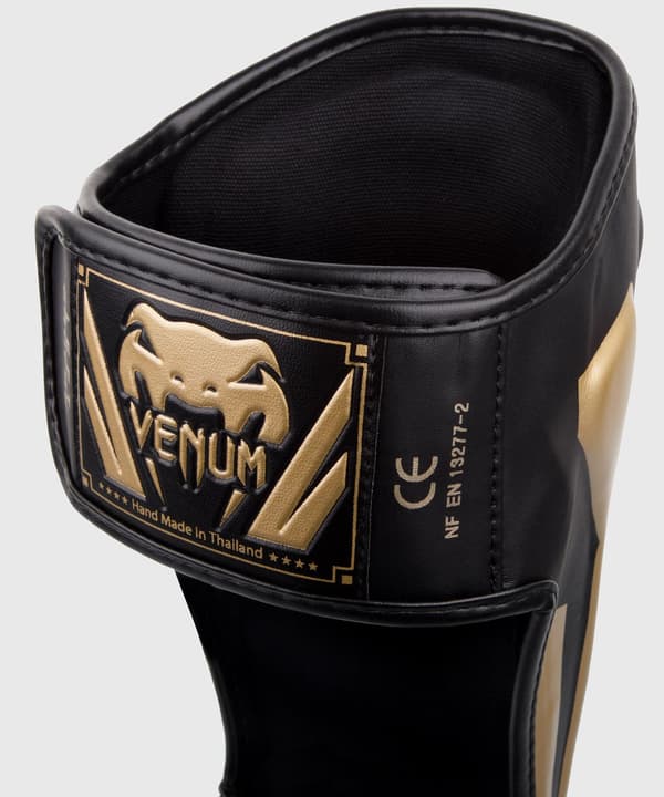 Venum Elite Benskydd Svart/Guld L