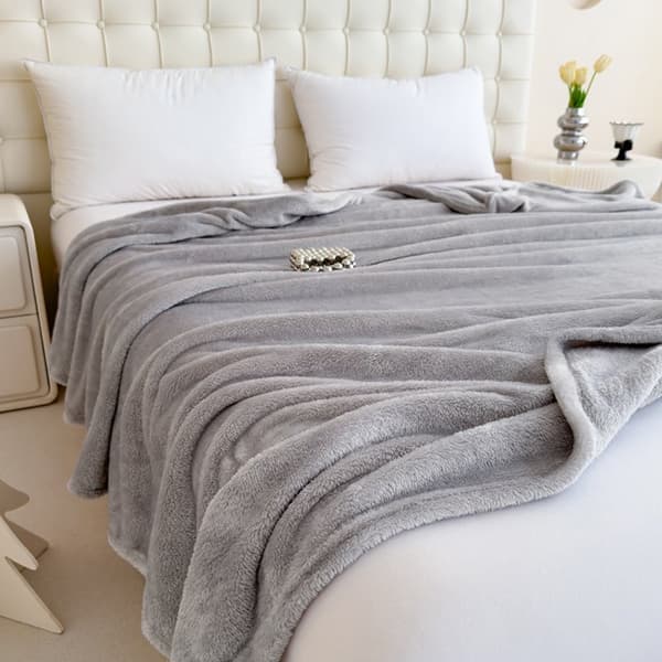 Sileä COSY-peitto 200x220 cm harmaa