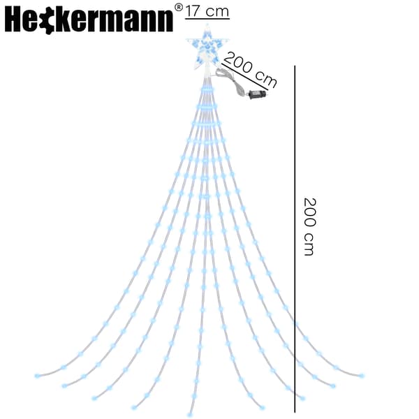 Julbelysning Julgran Heckermann CL-G40SL Cool