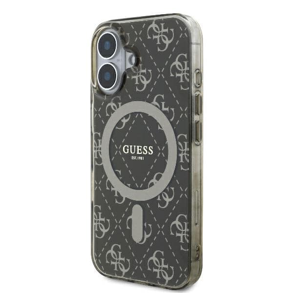 Guess IML 4G Baggrund MagSafe-etui til iPhone 16, Brun