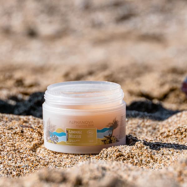 Cremet scrub, 200 ml Alphanova Sun Beauty, økologisk
