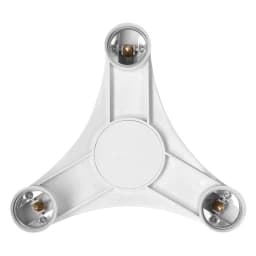 Splitteradapter Lamphållare Bred E27 3xE27