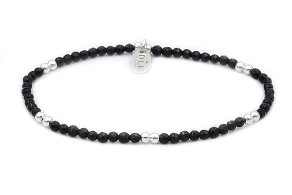 Armbånd med onyx og sølv