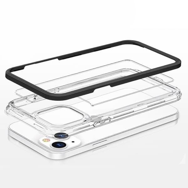 ERBORD cover til iPhone 13 Mini, hybridramme, sort