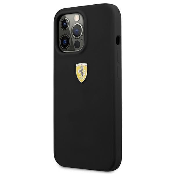 Ferrari-silikonikuori iPhone 13 Prolle, musta