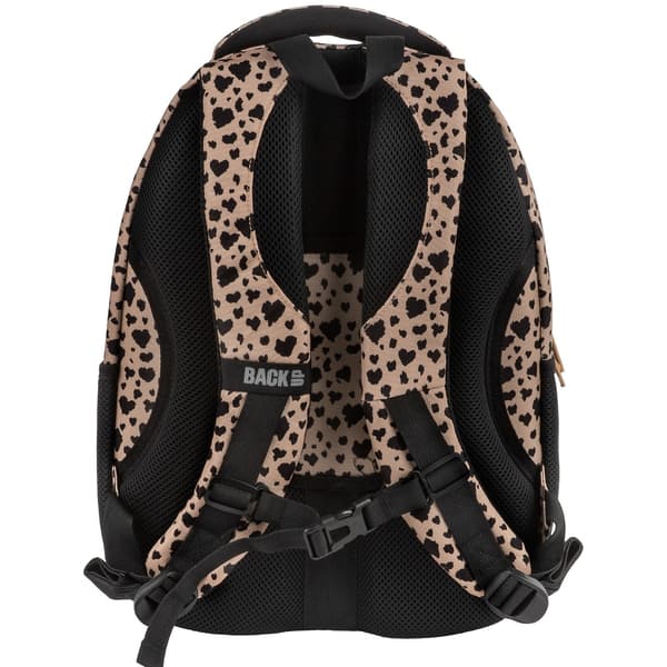 Backup Leopard Beige Ungdomsskolerygsæk til Piger