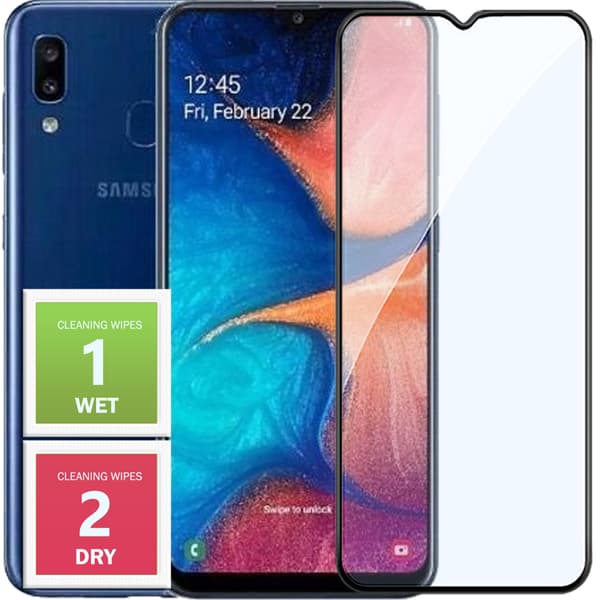 Hærdet glas til Samsung Galaxy A20E fuldskærm 5D 9H