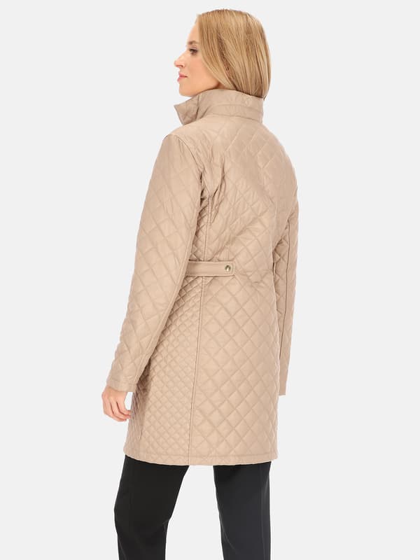ELEGANT QUILTET DAME-OVERGANGSFRAKKE