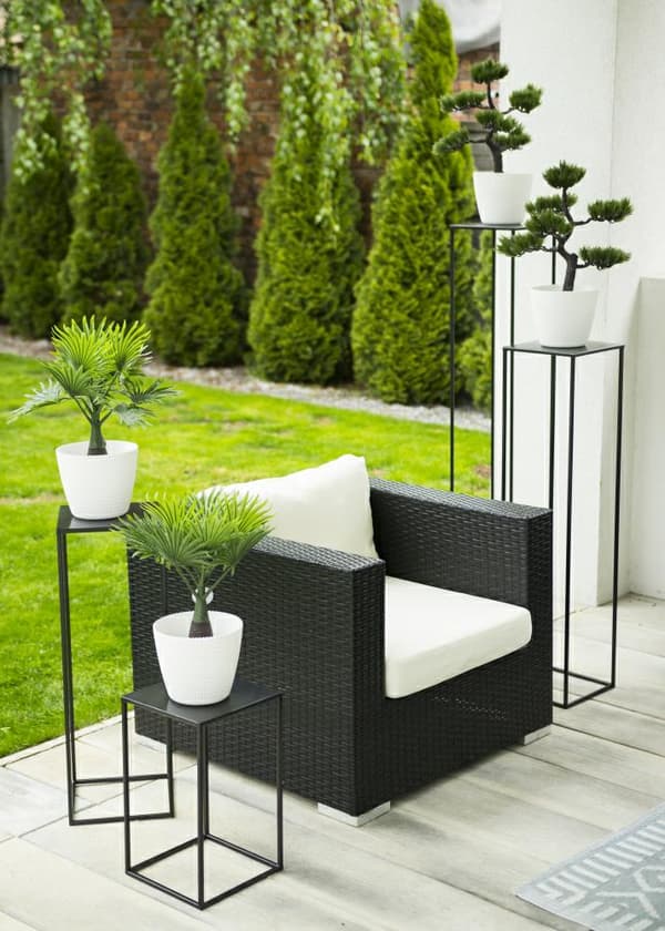 Moderne stående blomsterstander 130 cm