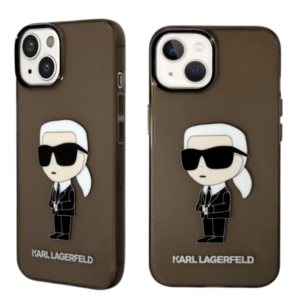 Karl Lagerfeld Ikonik Karl Lagerfeld-etui til iPhone 14 Plus, sort