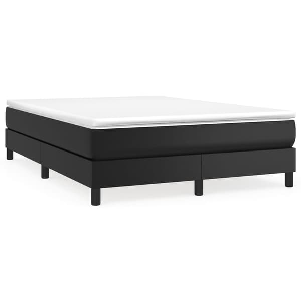 vidaXL sengestel sort 140x190 cm kunstlæder
