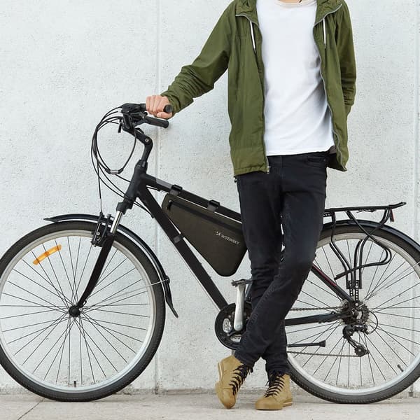 Cykelramväska 5 l grå