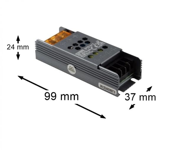 LED-strömförsörjning Modulär Slim 24W 12V 2A PREMIUM Transformator Ecolight