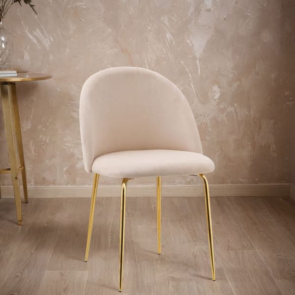 Fargo Gold Velvet Beige -samettinen tuoli