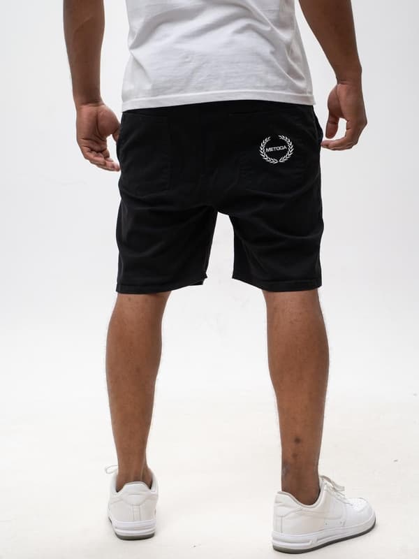 Svarta Method Sport Laurel-shorts för män