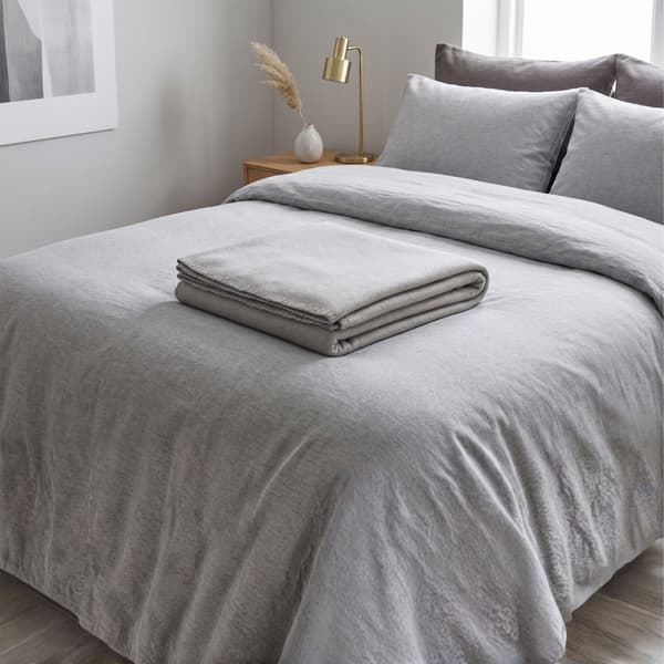 Carlton tæppe 125x150 grå fleece