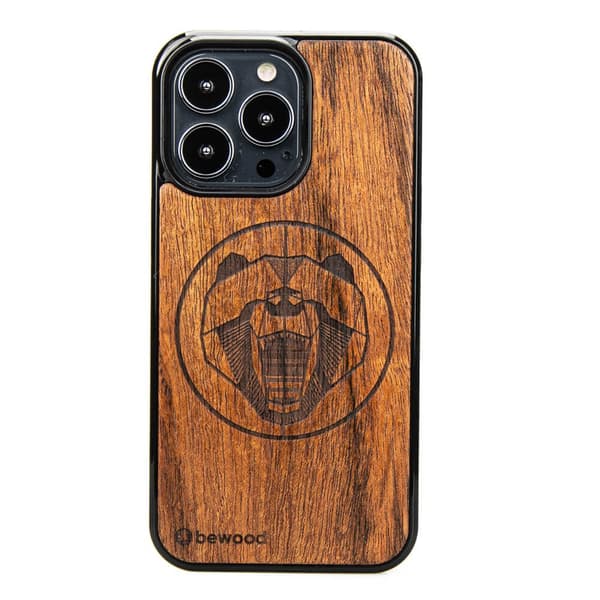 Træcover til iPhone 13 Pro MERBAU BJØRN