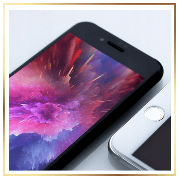 3MK FlexibleGlass Max Hybridglas för iPhone 7/8 Plus, vit