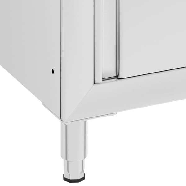 vidaXL Gastronomiskab med vask 60x60x96 cm rustfrit stål