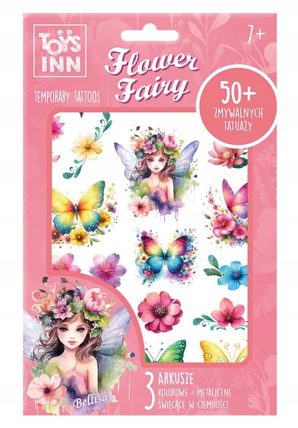 BLOMSTERFE-TATUERINGAR MIX 24 DELAR - DISPLAY