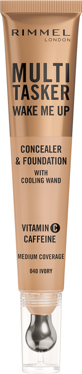 Rimmel Multi Tasker Wake Me Up Concealer och Roller Foundation - 040 Ivory 20ml