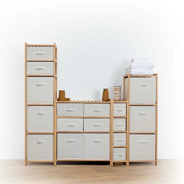Badeværelseshylde med 4 kurve Tidy Box
