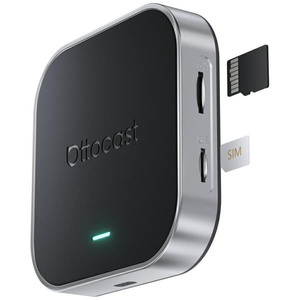 Ottocast PCS55-T Biladapter OttoAibox E2 Android Multimediabox Svart