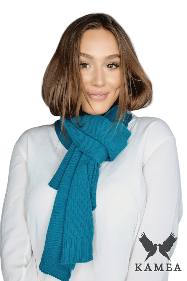 SCARF*06 dam vinter turkos färg