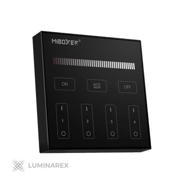 MiBoxer B1B touch-lysdæmper (4 zoner, MONO) - sort